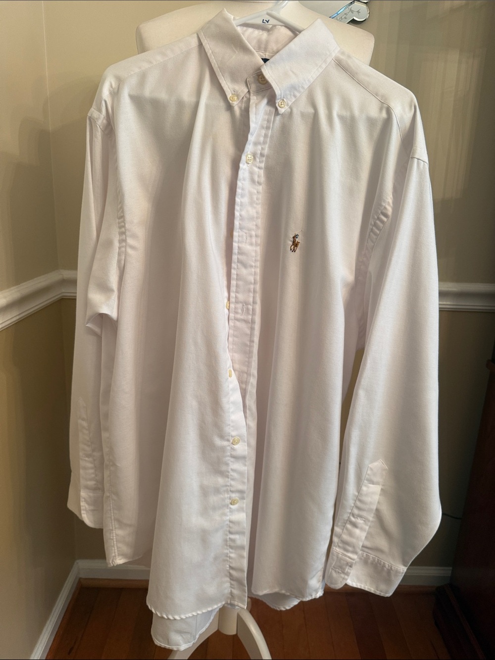Polo by Ralph Lauren White Long-Sleeve Button-Down Dress Shirt
